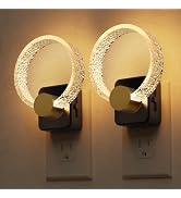 L LOHAS LED Night Lights Plug into Wall, 2 Pack Plug in Night Lights with Light Sensor, 3000K Sof...