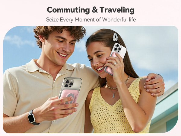 Haloun Magnetic Power Bank pink-5-1m