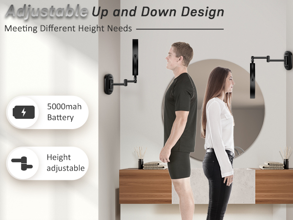 adjustable up and down for different needs