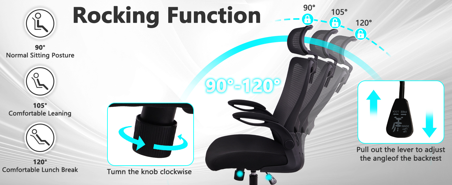 CLATINA Office Chair Ergonomic Mesh Desk Chair