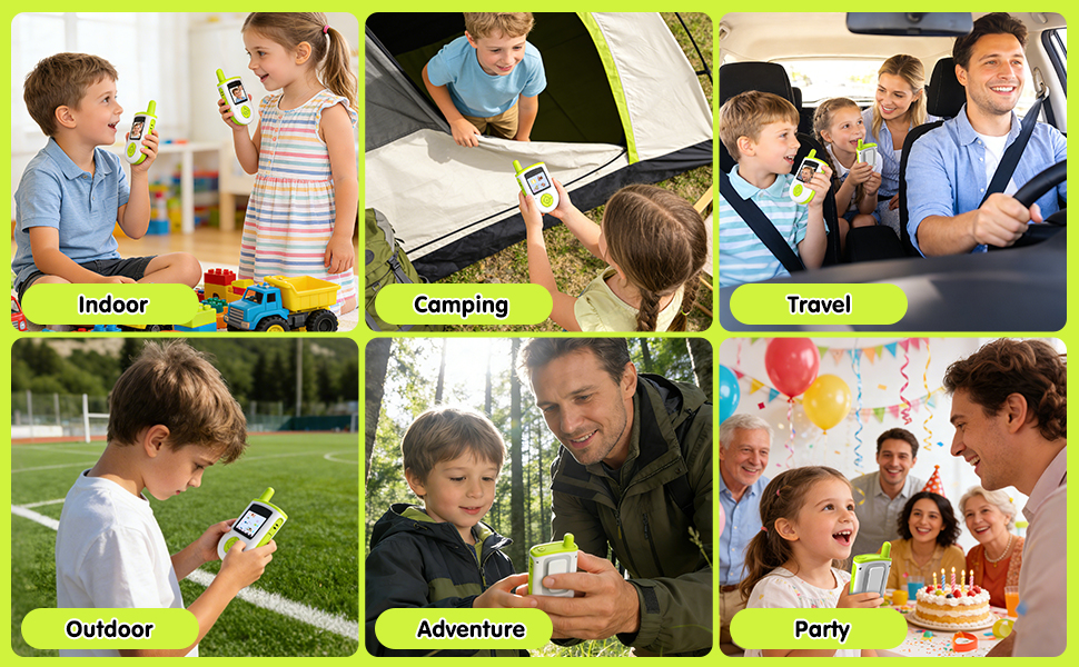 kids smart phone kids camping toys toddler camping essentials rechargeable walkie talkies for kids