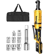 APEXPOWER 1/2 Inch Brushless Cordless Ratchet Wrench, 88Ft-Lbs, 0-400RPM Variable Speed Trigger, ...