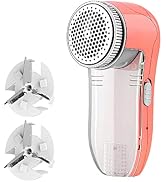 Allisable Fabric Shaver, Fuzz Balls Pills Lint Remover, Rechargeable - Vivid Coral