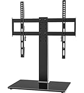 Universal TV Stand - Table Top TV Stand for 27-55 inch LCD LED TVs - 6 Level Height Adjustable TV...