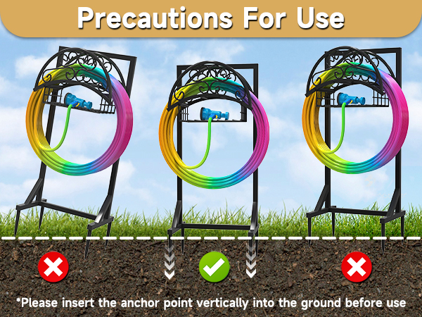  Garden Hose Holder with Storage Basket