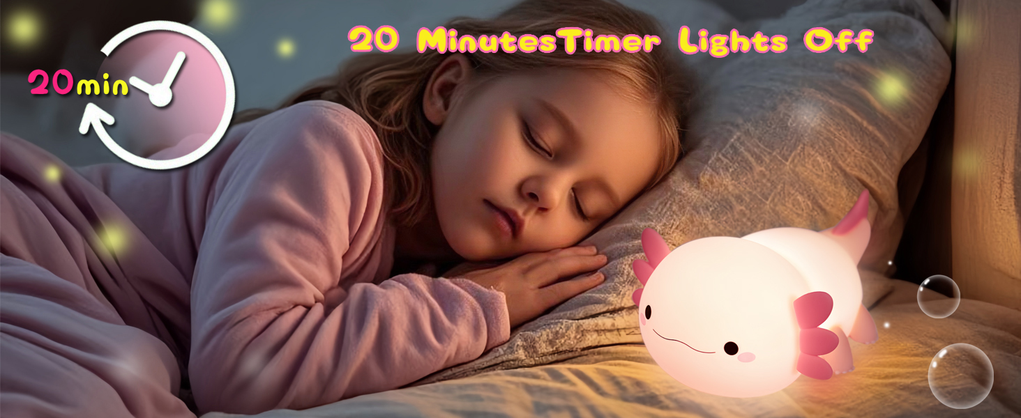 Axolotl Light Kids bedroom 