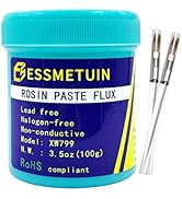 Essmetuin Rosin Paste Flux, No Clean Lead Free Rosin Soldering Paste For Phone Board Repair, Elec...