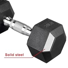 rubber dumbbells, High-quality cast iron core