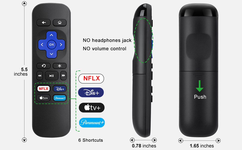 for replacement roku remote