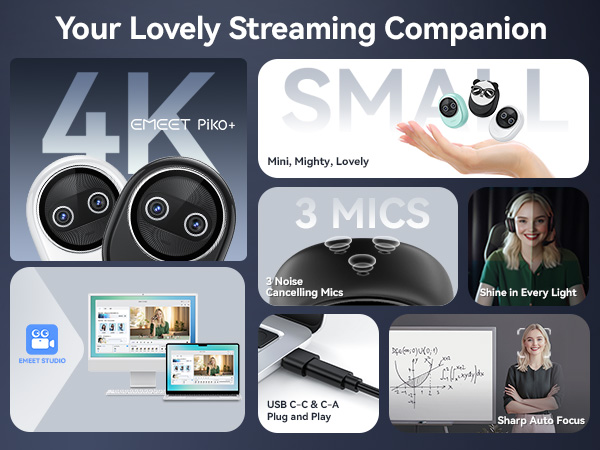 EMEET Piko+, the world&amp;amp;#39;s 1st Dual-Camera AI-Powered 4K Webcam