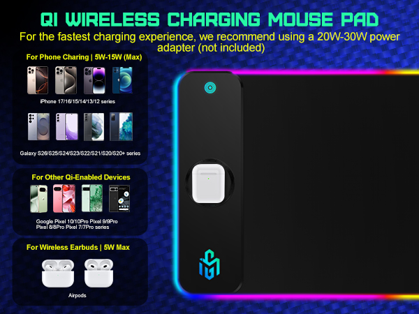 led mouse pad