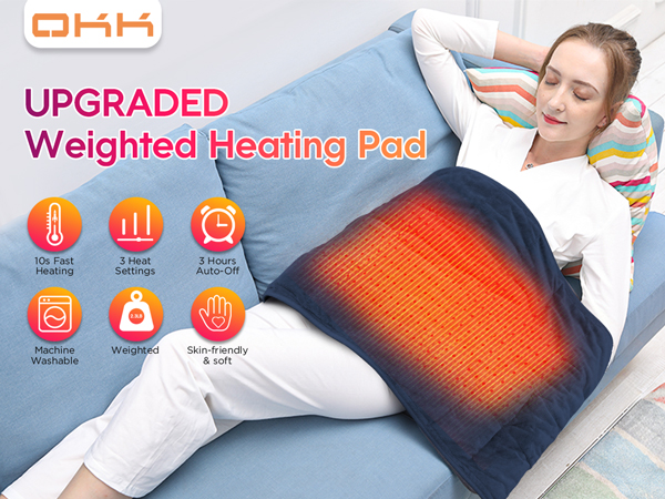 weighted heating pad