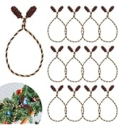 Christmas Garland Ties Decorative Twist Ties 20 Inch Extended Garland Ties for Garland Banisters ...