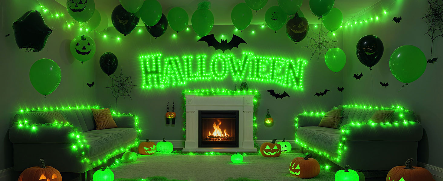 green fairy lights
