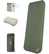 Gonex 4" Self Inflating Sleeping Pad with Electric Pump &amp; Pillow, 9.5 R-Value Insulated Memory Fo...