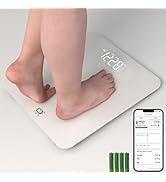 O'CARE Smart Scale for Body Weight and BMI Weighing,High Accuracy Digital Bathroom Scale with LED...