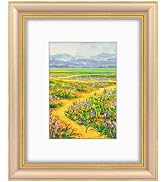 Golden State Art,8x10 Ornate Picture Frame for 5x7 Photo with Mat or 8 x 10 Prints Without Mat, R...