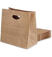 30 Pcs Kraft Paper Bags, 11x6x11" Paper Gift Bags with Die Cut Handle Bulk, Kraft Paper Tote Bags...