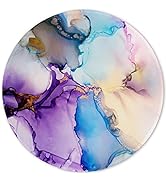 ITNRSIIET Round Mouse Pad with Stitched Edge Premium-Textured Waterproof Non-Slip Rubber Base Des...