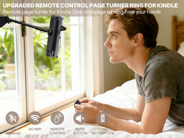 Remote Control Page Turner Ring for Kindle Paperwhite Oasis Scribe Kobo eReaders