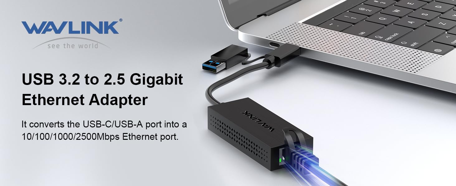 USB C to 2.5G Ethernet Adapter