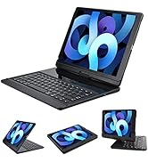 LENRICH iPad pro 12.9 case with Keyboard 2017 2nd 2015 1st Generation, 360 Rotatable Wireless Fol...
