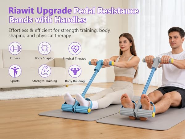 Upgraded Pedal Resistance Band with Handle