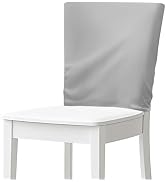 Doojoayie Grey Chair Back Covers Stretch Decorative Dining Chair Covers Removable Anti-Dust Seat ...