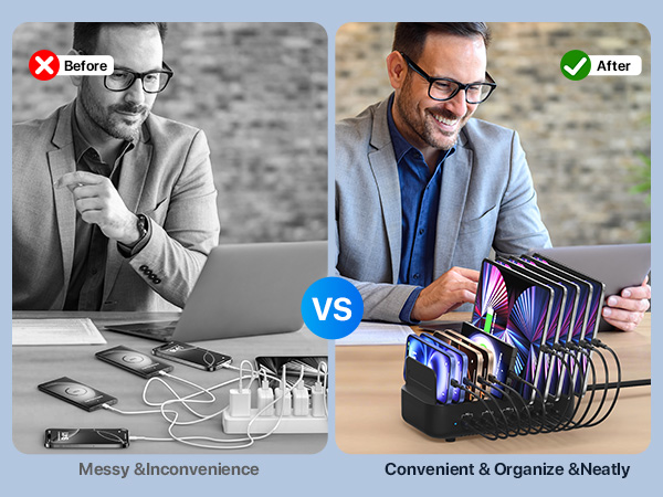 multi phone charger station