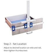 TOURACE Cabinet Hardware Jig for Handles and Knobs Aluminum Alloy Drill Guide Sleeve Drawer Pull ...