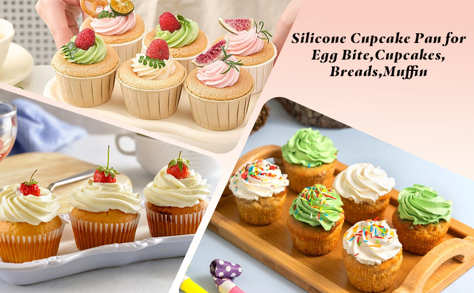 Nonstick Silicone Cupcake Pan