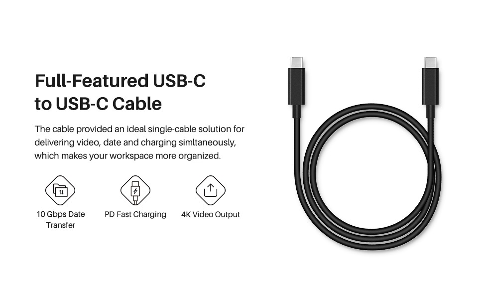 USB-C to USB-C cable