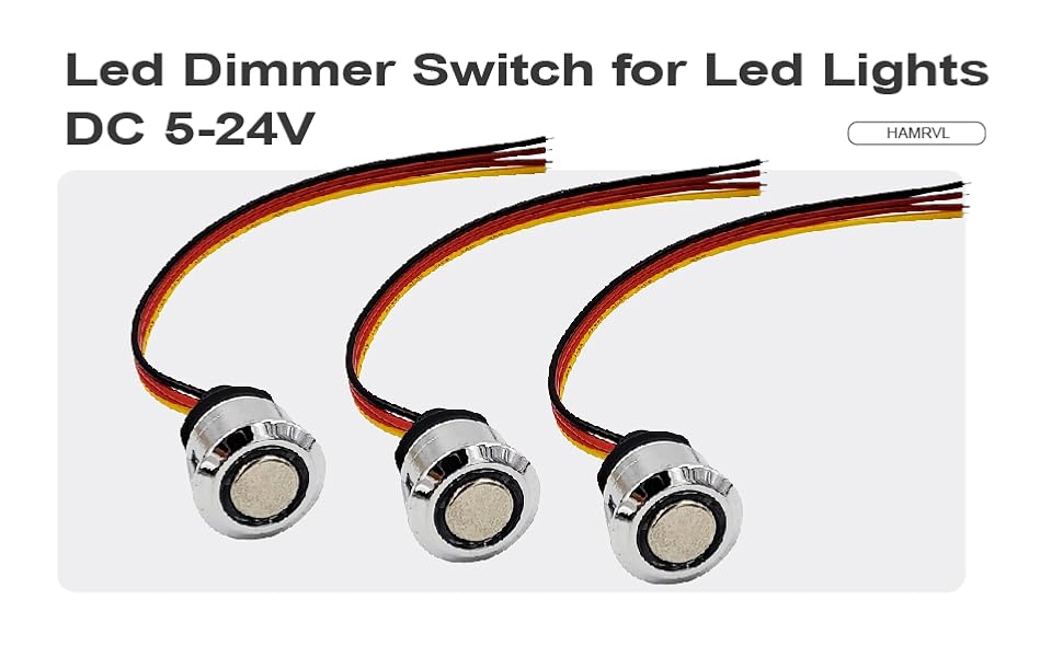 3-Pack Led Dimmer Switch for Led Lights DC 5-24V