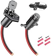 12V/24V Trolling Motor Plug and Receptacle, 8 AWG Wire Male Female Trolling Motor Connector Compa...