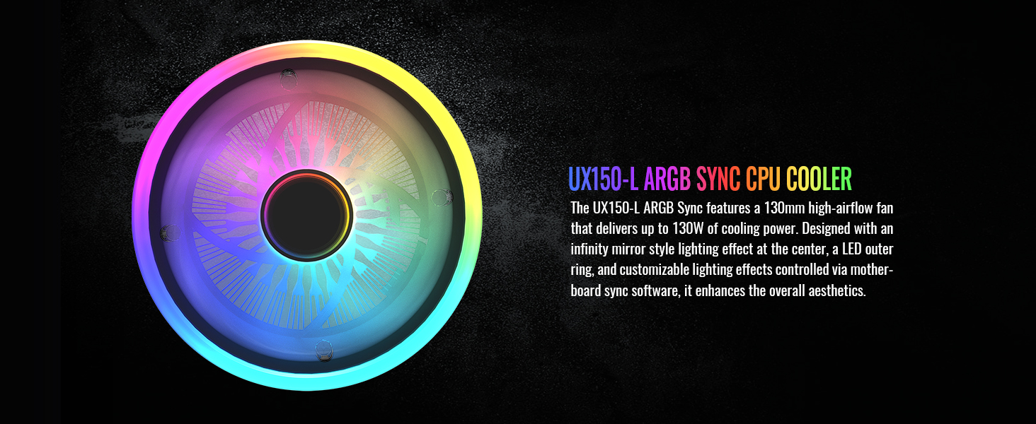 UX150-L ARGB Sync CPU Cooler