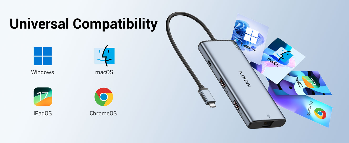  USB C Hub Multiport Adapter