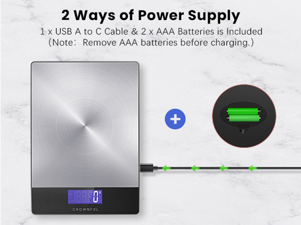 Rechargeable Kitchen Scale