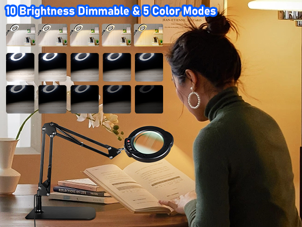 lighted magnifying glass