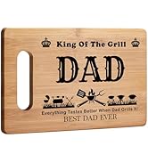 Grill Grilling Gifts for Dad, BBQ Cutting Board, King Of The Grill, Father's Day Gifts For Dad, B...