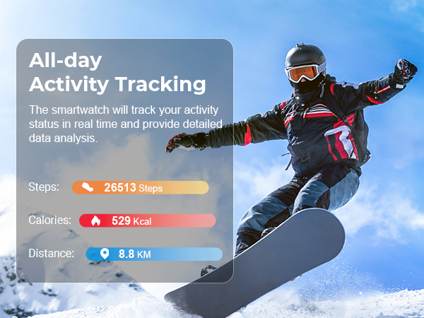 Fitness watch all-day activity tracking