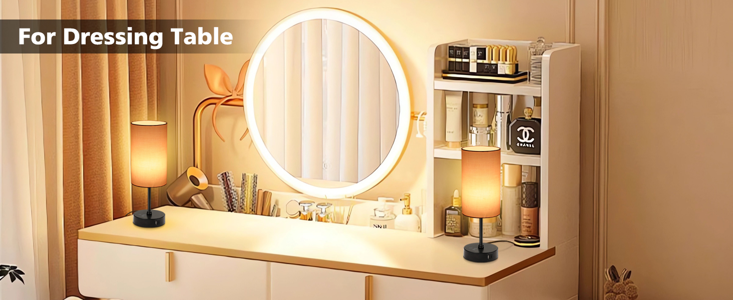 It can be used as ambient lights or suitable for bedroom, bedside table, office, hotel, etc.