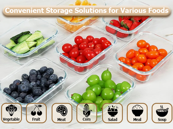 glass food storage container