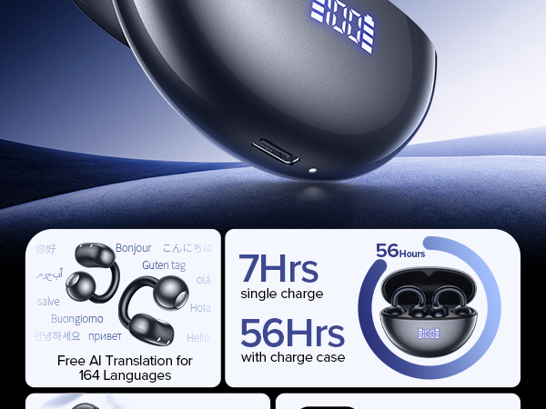AI wireless earbuds AI translator earbuds