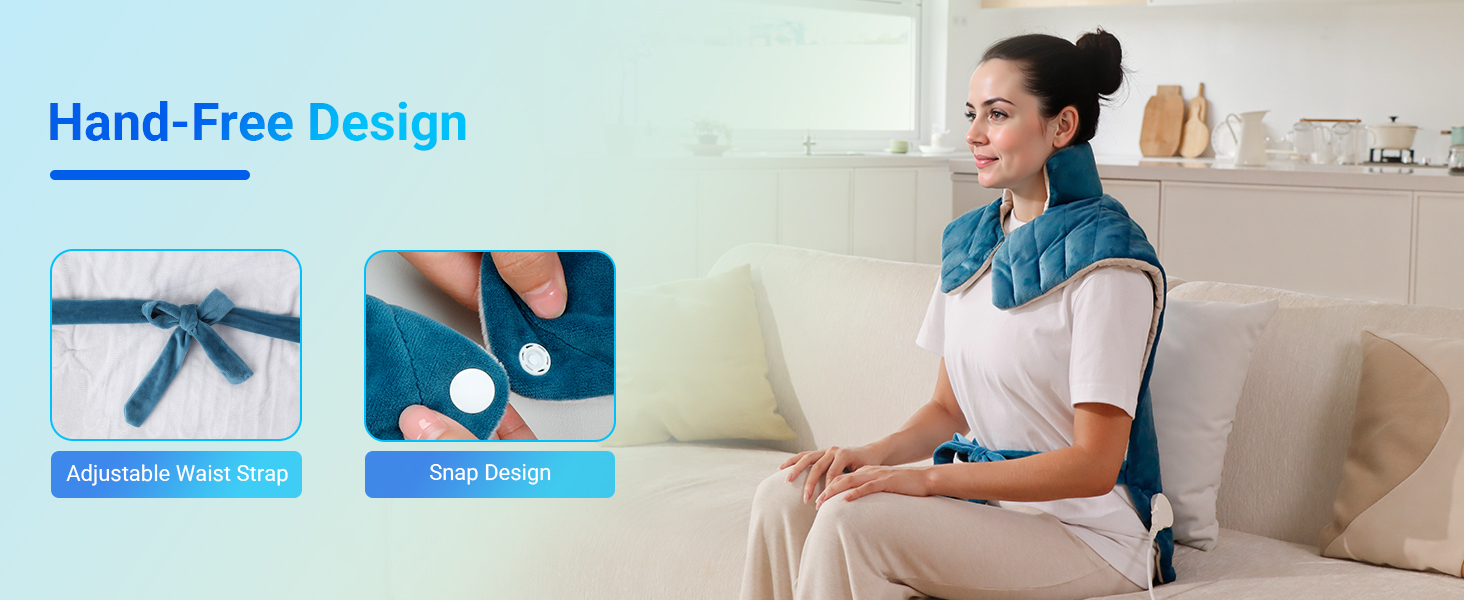 Heating pad for back pain relief