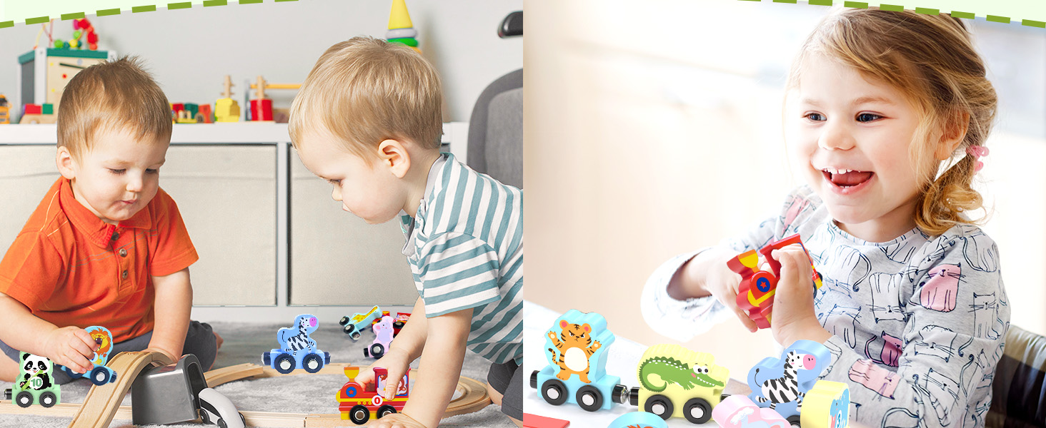 11 Pcs Magnetic Train Set Montessori Toys