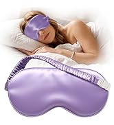 Umisleep Sleep Mask for 100% Pure Mulberry Silk, 22 Momme 6A Soft Eye Masks for Sleep, Adjustable...