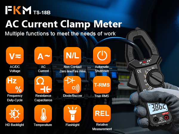 Digital Clamp Meter Multimeter Tester