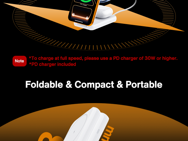 Foldable Wireless Charging Station