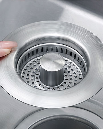 3 in 1 Kitchen Sink Drain Strainer Stopper Stainless Steel Drainage Odor Filter Sink Plug