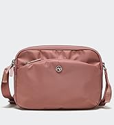 2 Pander Small Crossbody Bag for Women, Lightweight Nylon Everyday Purse with Adjustable Strap